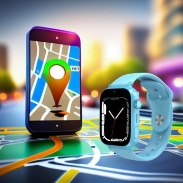Детские умные часы Manta Kevin 4G, синие