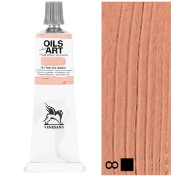 Farba Olejna OILS FOR ART Renesans red 60ml 58 TINTA CIELISTA CZERWONAWA