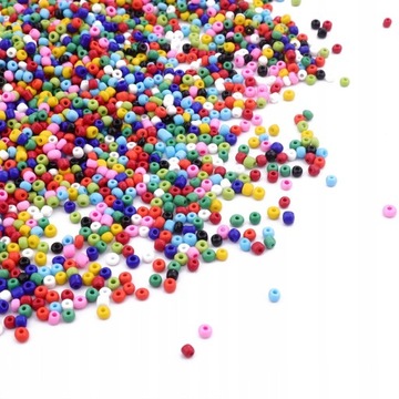 Zestaw Koralików do Robienia Bransoletek 3mm 12000