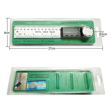 Цифровой транспортир 2 в 1, линейка гониометра, нержавеющая сталь