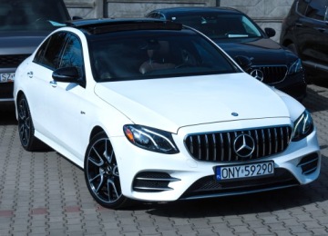 Mercedes Klasa E W213 Limuzyna AMG 3.0 AMG 43 401KM 2017 Mercedes E43 AMG 401 4m Burmaster Pamięć AirMatic Panorama Designo 20" Blis, zdjęcie 2