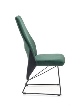 K485 krzesło ciemny zielony HALMAR Velvet