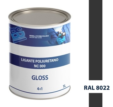BEMAL FARBA OKRĘTOWA - LAKIER POLIURETANOWY - 1L - RAL 8022