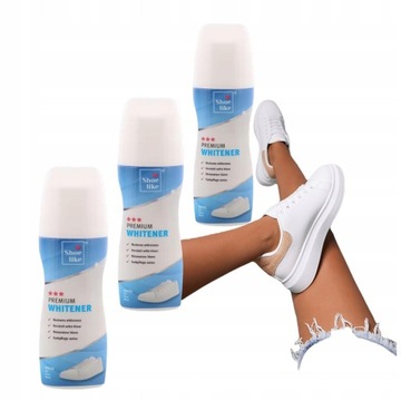 3x PASTA WYBIELACZ KOLEKTOR FARBA DO BIAŁYCH BUTÓW SNEAKERSÓW 75ml