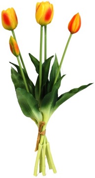 TULIPANY TULIPAN SILIKONOWE SZTUCZNE KWIATY GUMOWE Premium 39 cm