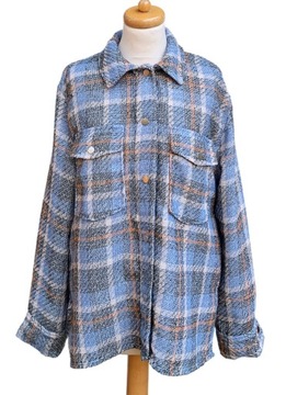 Kurtka Koszulowa Gina Tricot M 38 Kratka Oversize Koszula