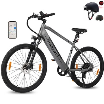 27.5'' Rower Elektryczny Męskie/Damskie 250W 36V 15.6Ah 120KM Z APP + KASK