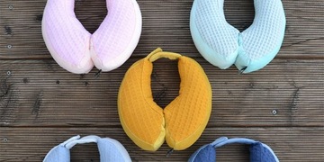 Ролики, стабилизирующие подушку для путешествий | джинсовая ткань