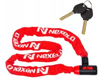 ВЕЛОСИПЕДНЫЙ ЗАМОК ВЕЛОСИПЕДНЫЙ ЗАМОК 6х120 СМ ЦЕПЬ БЕЗОПАСНОСТИ С КЛЮЧОМ