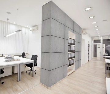 Декоративная стеновая панель 100х50 см Имитация архитектурного бетона