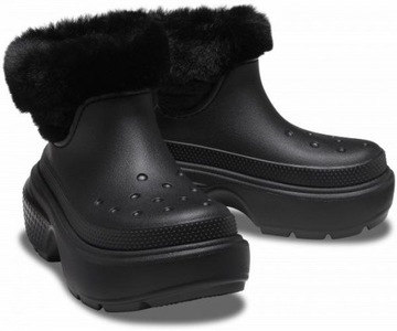 Damskie Ocieplane Buty Kozaki Crocs Stomp Lined Boot 41-42