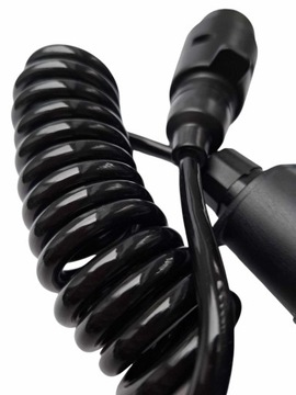 УДЛИНИТЕЛЬ для ПРИЦЕПОВ спиральный кабель РОЗЕТКА 7-КОНТАКТНАЯ СПИРАЛЬ 1,5 м