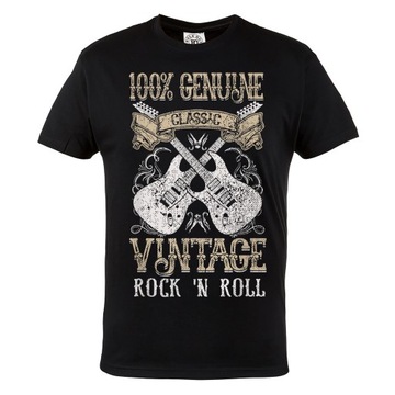 KOSZULKA MUZYCZNA VINTAGE ROCK AND ROLL GITARA