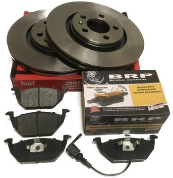 Диски Тормозные колодки ПЕРЕДНИЕ Audi A3 VW Golf 4 Leon Toledo Skoda Octavia 1