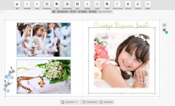 Фотоальбом Первое Святое Причастие 20х20см 20 страниц ТВЕРДЫЕ СТРАНИЦЫ ПРОДВИЖЕНИЕ