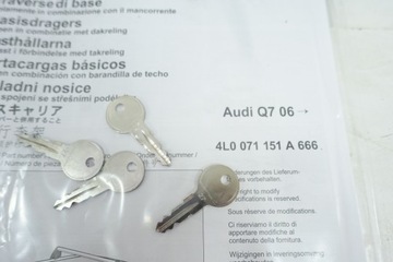 RELINGI BELKI BAGAŻNIKA DACHOWEGO AUDI Q7 4L 06-15