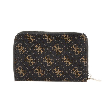 GUESS PORTFEL DAMSKI LAUREL SLG BRĄZOWY MONOGRAM