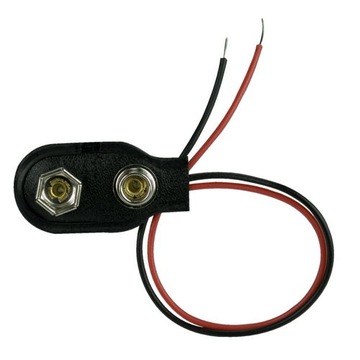 ZATRZASK baterii 1x6F22(9V) z przewodem 150mm