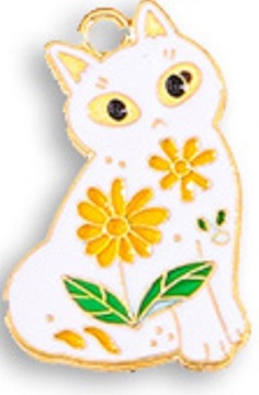 КУЛОН КОШКА ДЛЯ БРАСЛЕТА ОЖЕРЕЛЬЕ W770