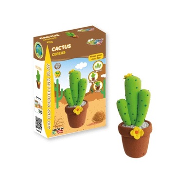 AJ06 JumPing Clay Cactus zestaw kreatywny DIY