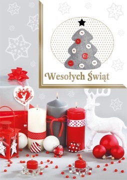 KARNET KARTKA LAURKA BOŻE NARODZENIE KOPERTA 1 szt