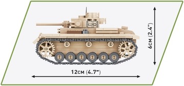 COBI 2712 БЛОКИ НЕМЕЦКОГО ТАНК Panzer III Ausf.