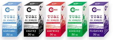 Tusz do stempli 30 ml niebieski Taurus