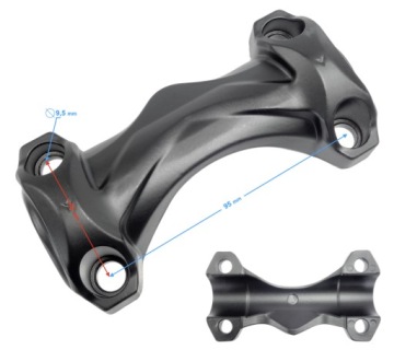 Нижняя часть крепления руля Barton Street-R 125