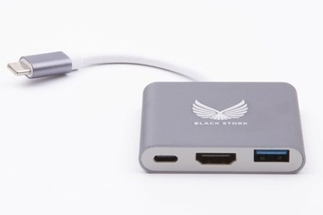 АДАПТЕР ХАБ 3 В 1 USB-C HDMI 4K MACBOOK