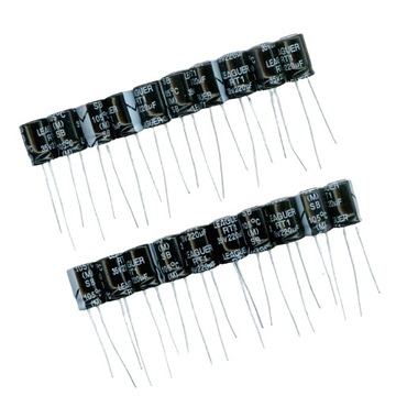 220uF 35V 220 µF 35 V LEAGUER (20 SZTUK) KONDENSATOR ELEKTROLITYCZNY