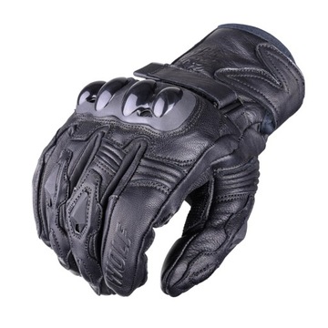 MOCNE RĘKAWICE MOTOCYKLOWE WOLF SPIRAL r M SKÓRA