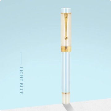 Эксклюзивная ручка из смолы Jinhao 100S — БИРЮЗОВЫЙ И БЕЛЫЙ EF — 0,38 мм