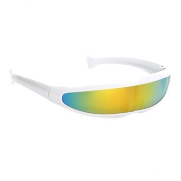 30xfuturystyczne okulary przeciwsłoneczne z wąskimi soczewkami