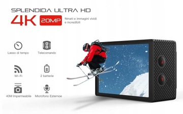СПОРТИВНАЯ КАМЕРА С WIFI 20 МП 4K 60FPS CU-SPC06 x 2