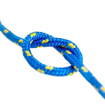 Lina linka olipropylenowa 3mm Pleciona uniwersalna żeglarska NIEBIESKA 60m