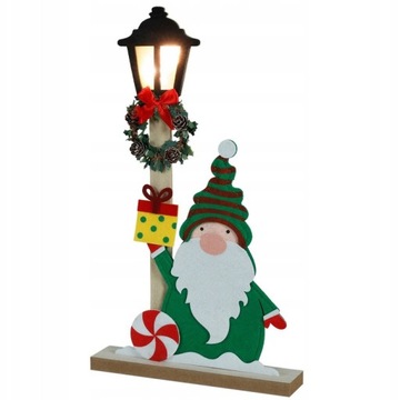 Новогодняя статуэтка WINTER DECORATION MDF FELT LED