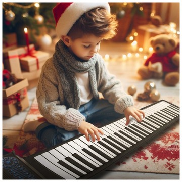 ПОКАТНАЯ РЕЗИНОВАЯ КЛАВИАТУРА ПОРТАТИВНАЯ БЕСПРОВОДНАЯ ОРГАННАЯ КЛАВИАТУРА 61 КНОПКА