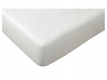 IKEA DVALA Prześcieradło z gumką 200x90 cm BIAŁE