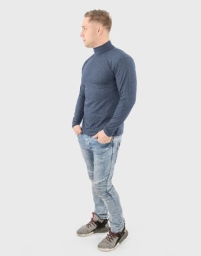 Elegancki Sweter Golf Męski Golfy WXM r XXL jeans