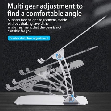 Подставка для ноутбука, регулируемая алюминиевая платформа.