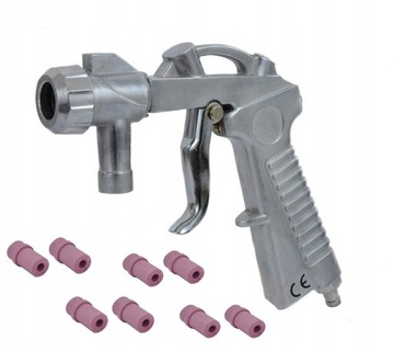 Pistolet piaskowania Piaskarka + dysze ceramiczne