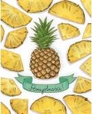 ОТКРЫТКА B6 ПОЗОЛОЧЕННАЯ АНАНАС С РЕЗАНИЕМ ГЕНРИХ