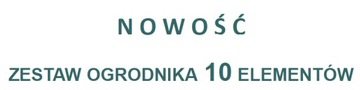 Zestaw ogrodnika NARZĘDZIA OGRODOWE 10 elementów *WYSOKA JAKOŚĆ*