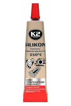 K2 SILIKON CZERWONY WYSOKOTEMPERATUROWY 21g
