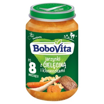 Obiadek Jarzynki cielęcina kluseczki BoboVita 190g