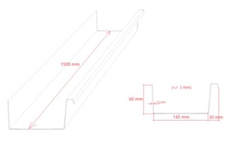Легкий луч, задний бампер для лампы прицепа светодиода L1500