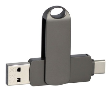 Pendrive metalowy 64 GB typ-c czarny