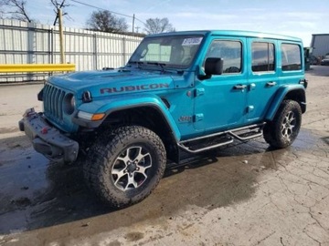 Jeep Wrangler IV 2019 Jeep Wrangler 3.6 V6 283 KM, 4x4, Rubicon, mala szkoda, skora, piekny kolor
