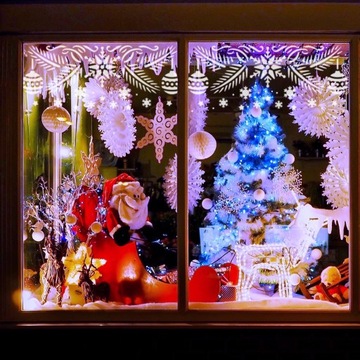 ШАБЛОН для искусственного СНЕГА Многоразовый М 21х45см РОЖДЕСТВЕНСКИЕ ВЕТКИ