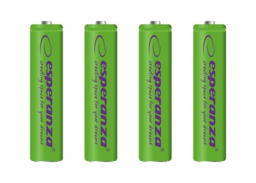 AKUMULATORKI BATERIE R3 AAA 1000mAh ESPERANZA x 4
